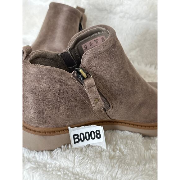 Dr. Scholl's Margo Women's Boots Mocha Taupe Fabric Size 7 Rubber Sole - Picture 4 of 5